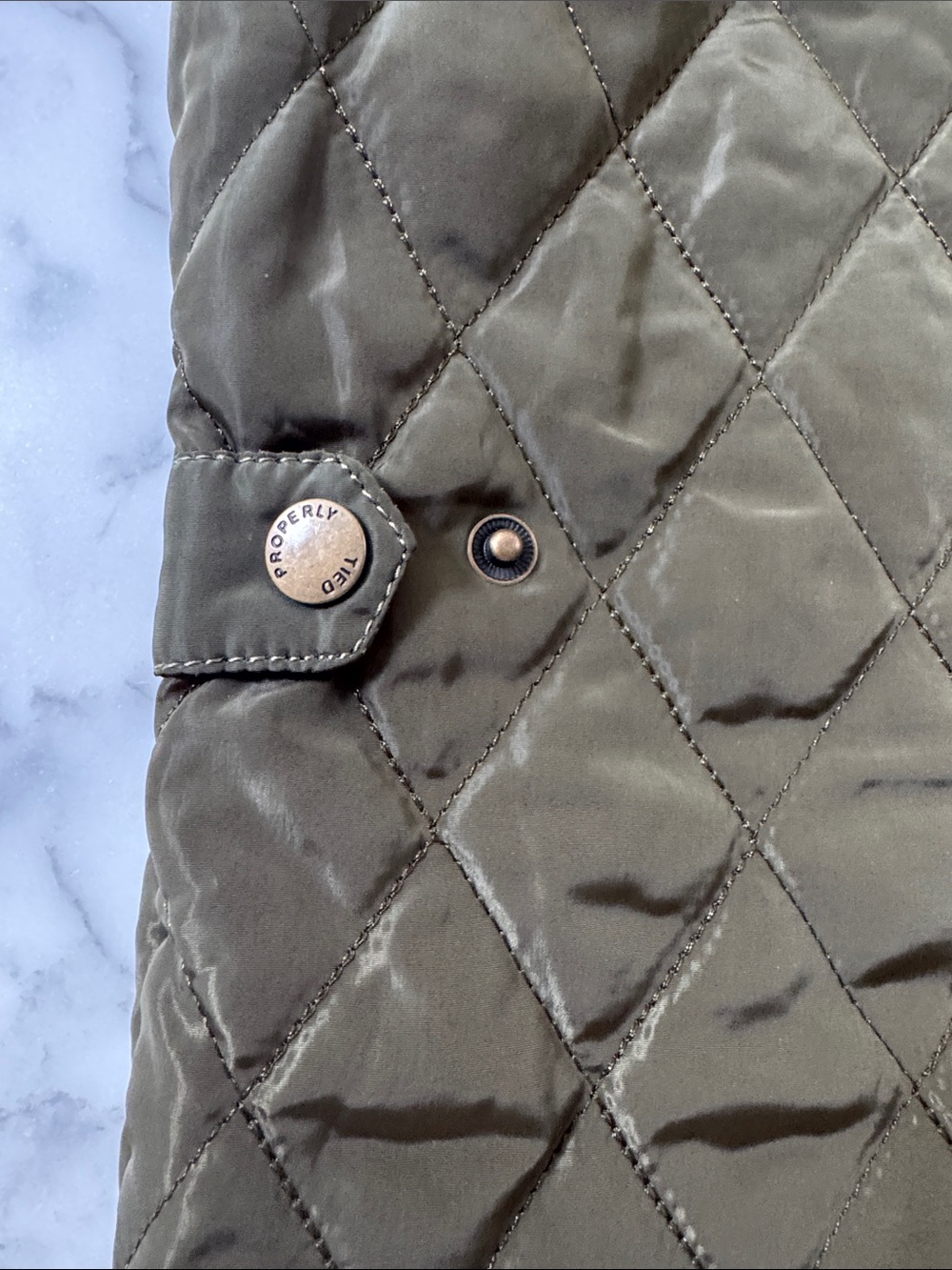 Properly Tied Quilted Vest with Corduroy Collar - Picture 4 of 4